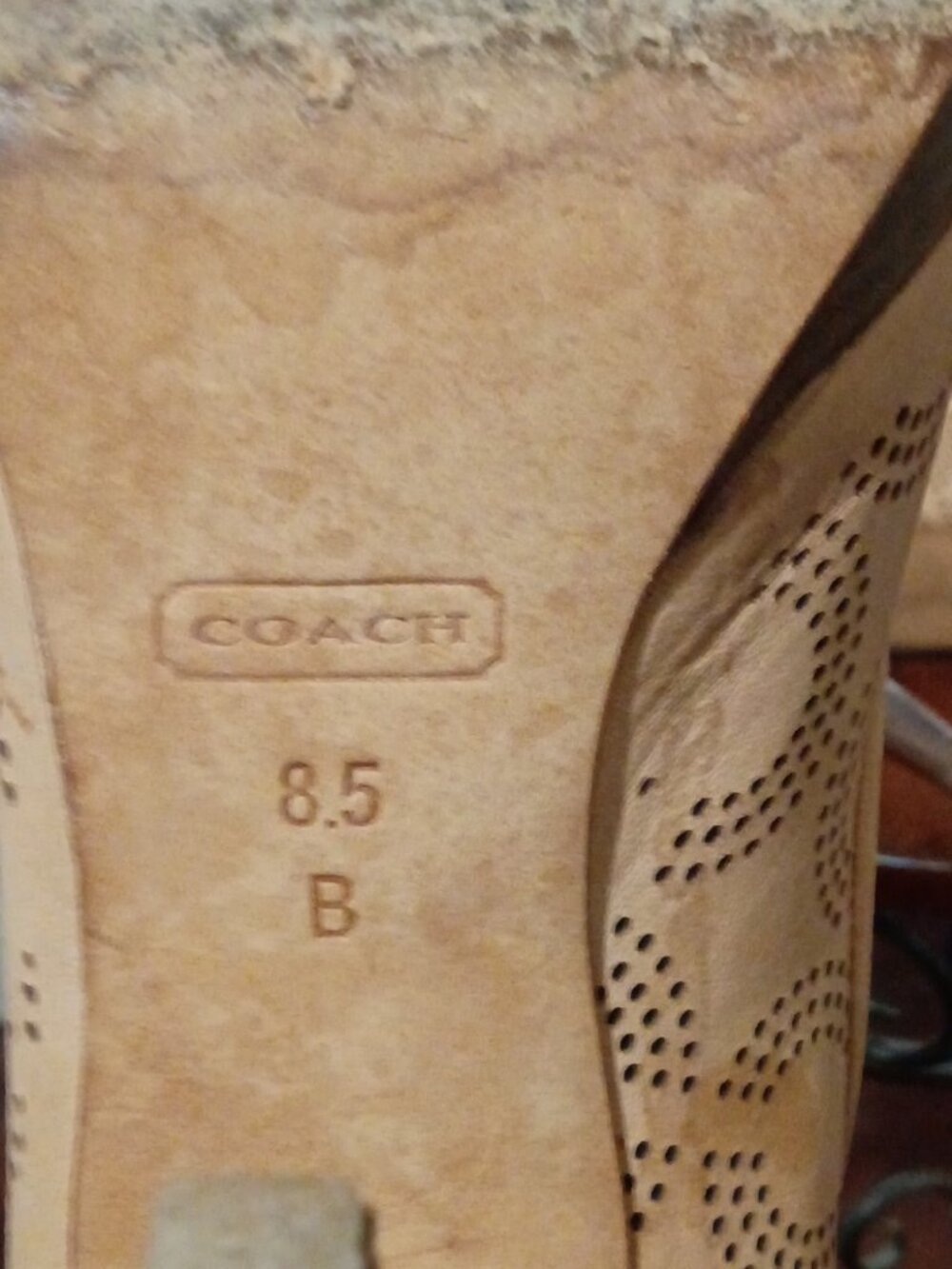 Women's Coach Bethanie Sand Platform Pump - Size 8.5B Brown - Picture 3 of 13
